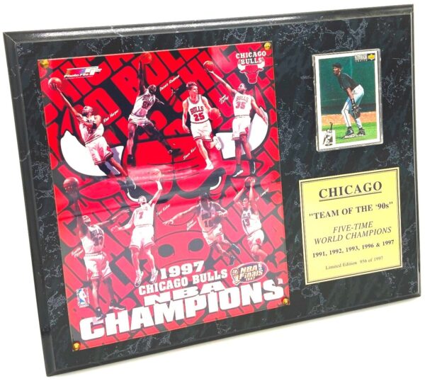 1997 Chicago Bulls Photo & Card Plaque (3)