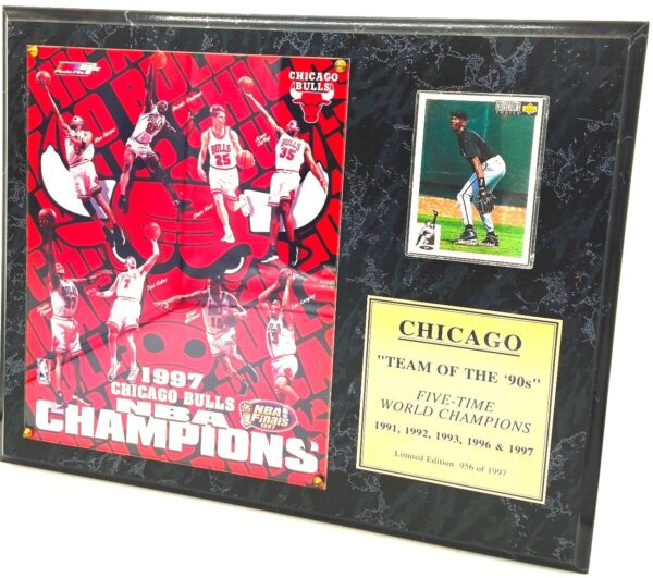 1997 Chicago Bulls Photo & Card Plaque (4)