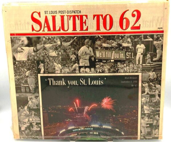 1998 St. Louis Post Mark McGwire (1)