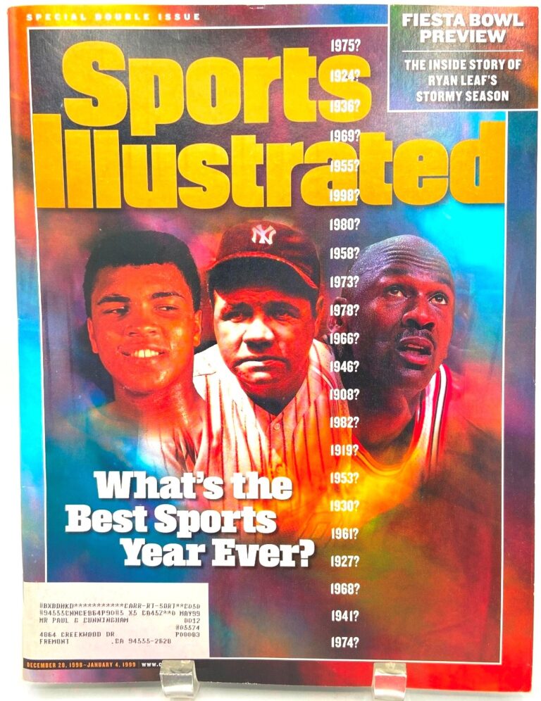 Vintage Sports Illustrated Presents Special Commemorative Cover Issues