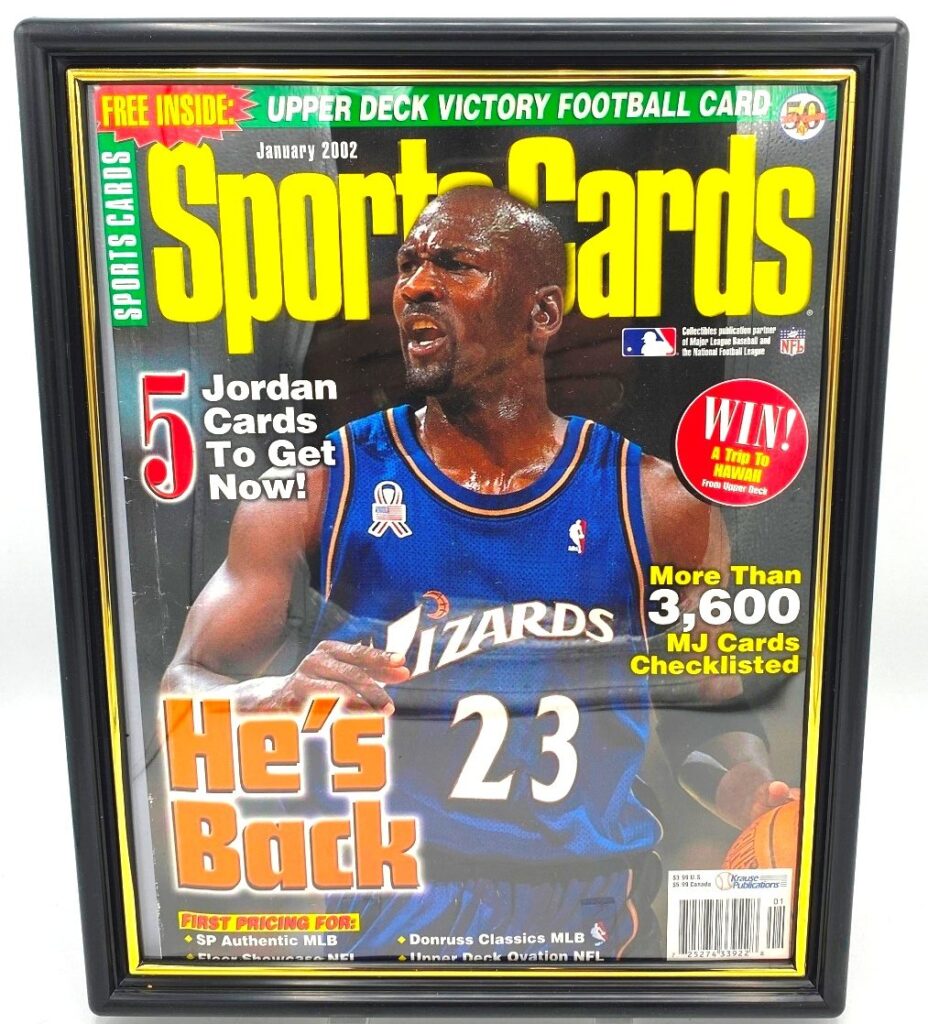 Vintage 2002 Sports Cards January Cover Issue Jordan "He's Back" Jordan