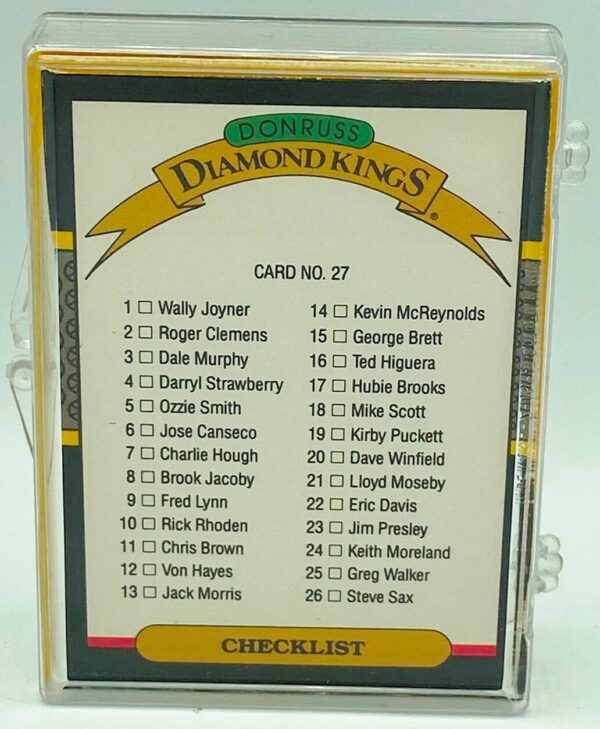 1986 Donruss-Leaf Diamonds Kings (7)