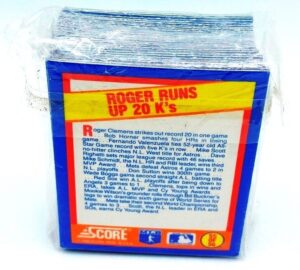 1989 Score Trivia Cards Set (8)