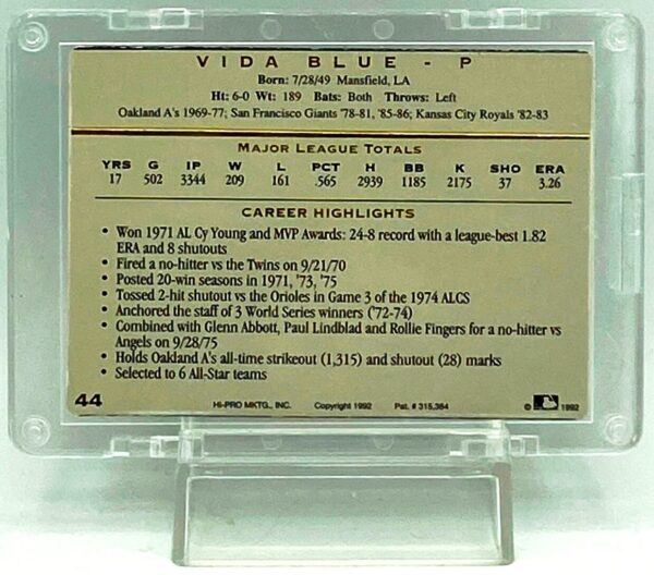 1992 Action Packed Autographed Vita Blue (4)