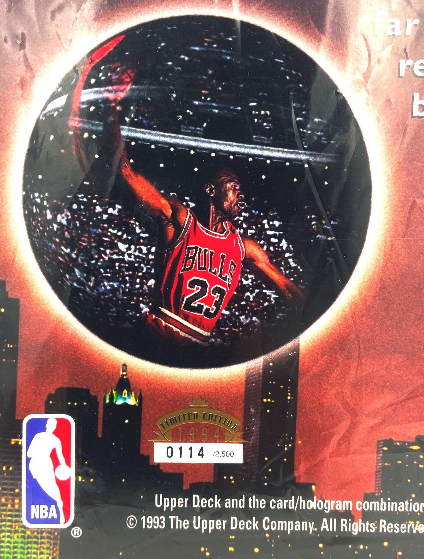 1993 UDA Michael Jordan Limited Edition 8.5