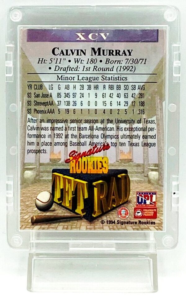 1994 Signature Rookies Calvin Murray (4)