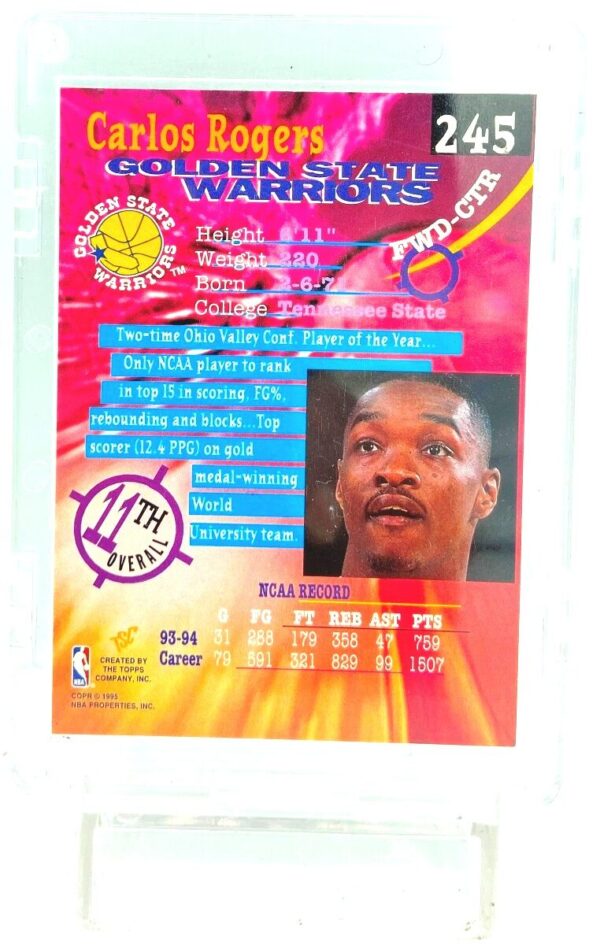 1994 TSC Carlos Rogers RC #245 (2)