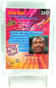 1994 TSC Jalen Rose RC #260 (2)