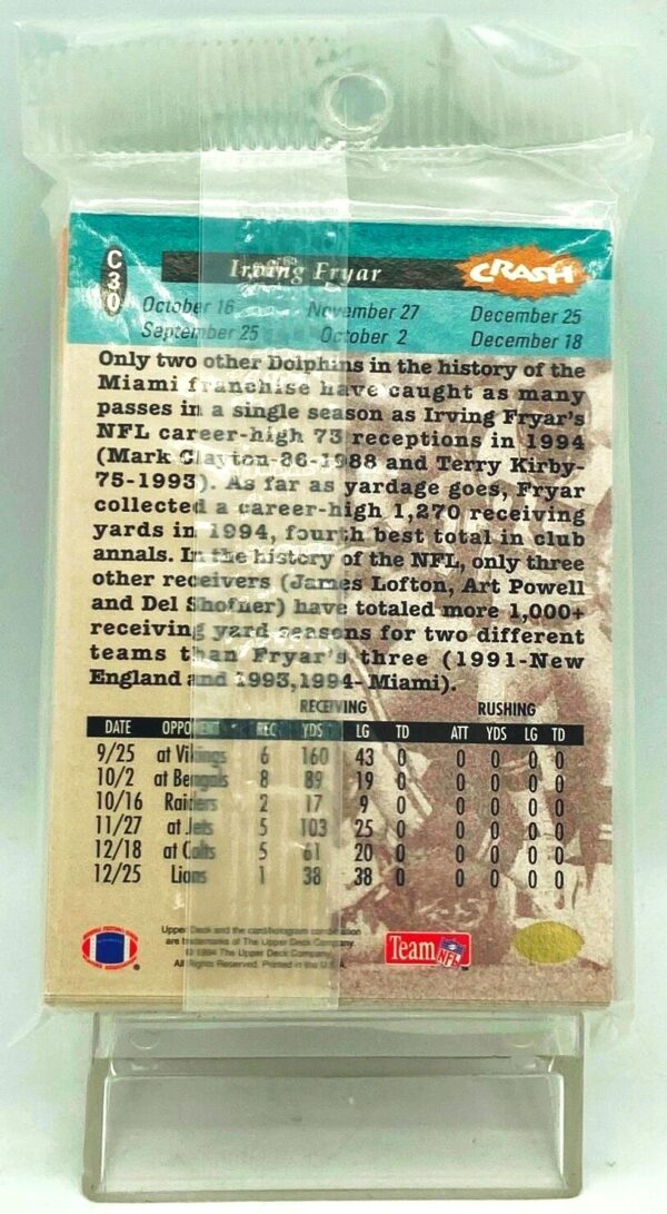 1994 UD Crash The Game NFL Bronze Set (2)