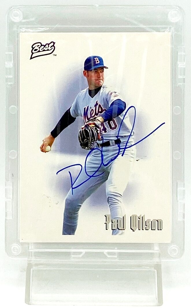 Vintage 1995 Best Prospects Authentic Autograph Paul WilsonTeam