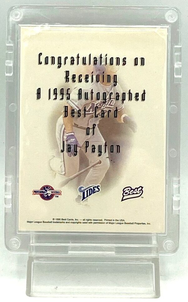 1995 Best Prospects Autograph Jay Payton (4)