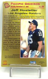 1995 Pacific NFL Jeff Hostetler Card 59 (2)