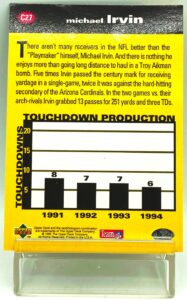 1995 UD Crash The Game GTD Michael Irvin (2)