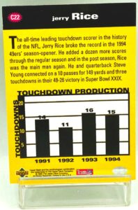 1995 UD Crash The Game STD Jerry Rice (2)