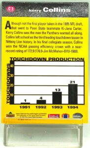 1995 UD Crash The Game STD Kerry Collins (2)