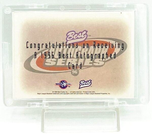 1996 Best Autograph Brett Herbison (4)