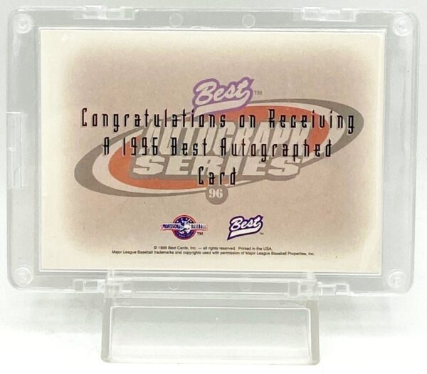 1996 Best Autograph Everett Stull II (4) 1996 Best Autograph Everett Stull II (4)