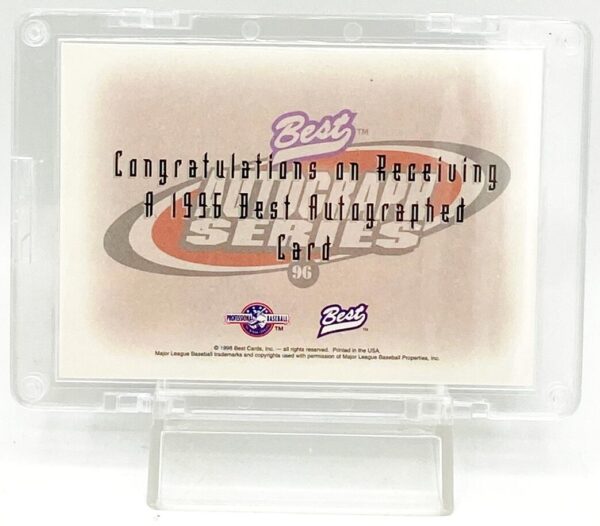 1996 Best Autograph Scott Spiezio (4)