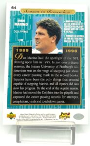 1996 UD NFL Dan Marino #64 (2)
