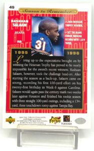 1996 UD NFL Rashaan Salaam #49 (2)