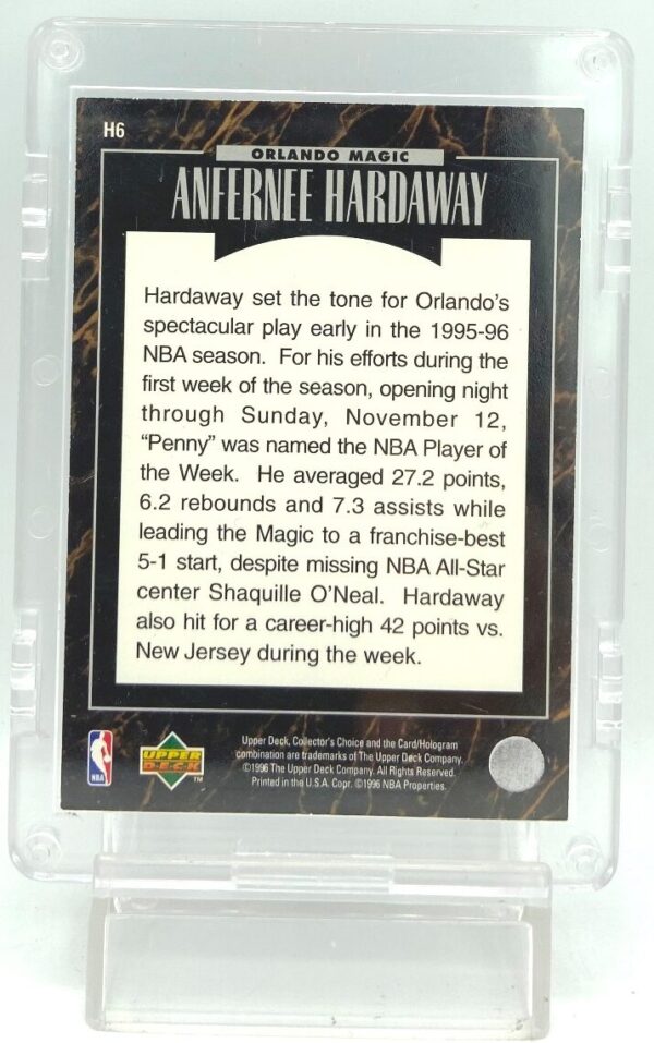 1996 UD Predictor Anfernee Hardaway H6 (2)