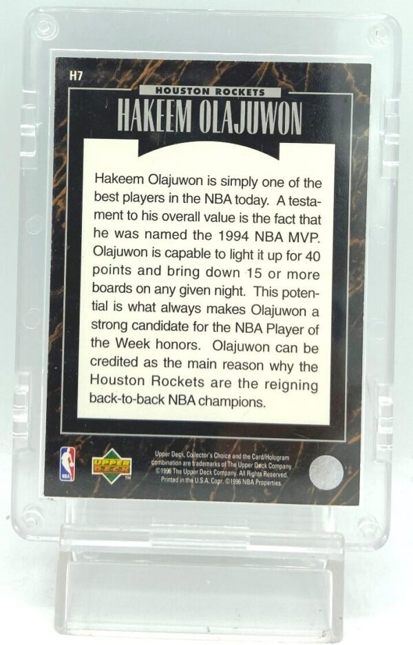 1996 UD Predictor Hakeem Olajuwon H7 (2) 1996 UD Predictor Hakeem Olajuwon H7 (2)