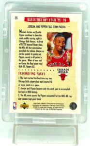 1996 UD Victory Tour Michael Jordan Card #26 (2)