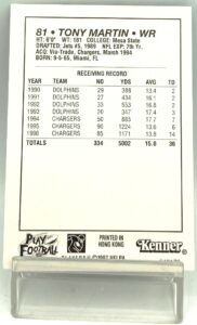 1997 Kenner SLU Card Tony Martin (2)