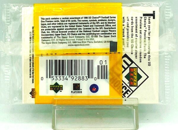 1998 UD NFL Series One Preview Packs (2)