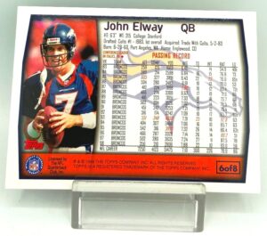 1999 Topps Gold NFL John Elway Card #6-8 (2)