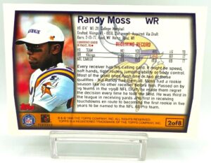 1999 Topps NFL Randy Moss Card #2-8 (2)