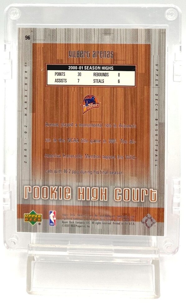2001 UD Rookie High Court Gilbert Arenas (5)