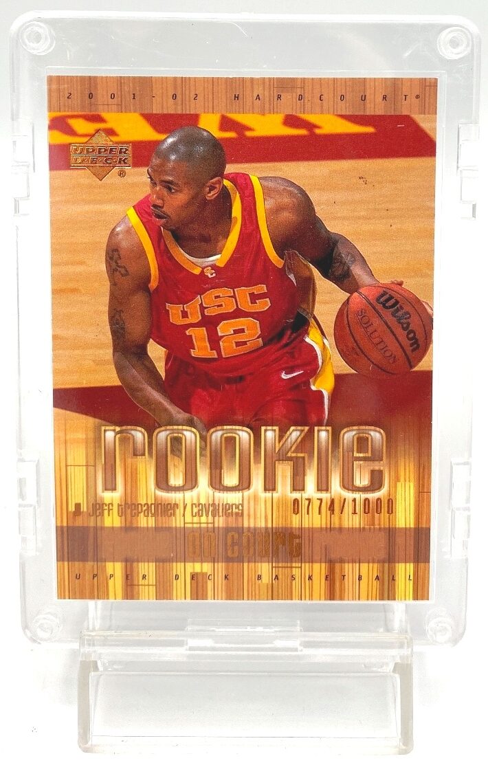 Vintage 2001 Upper Deck Hardcourt Jeff Trepagnier Rookie On Court Card