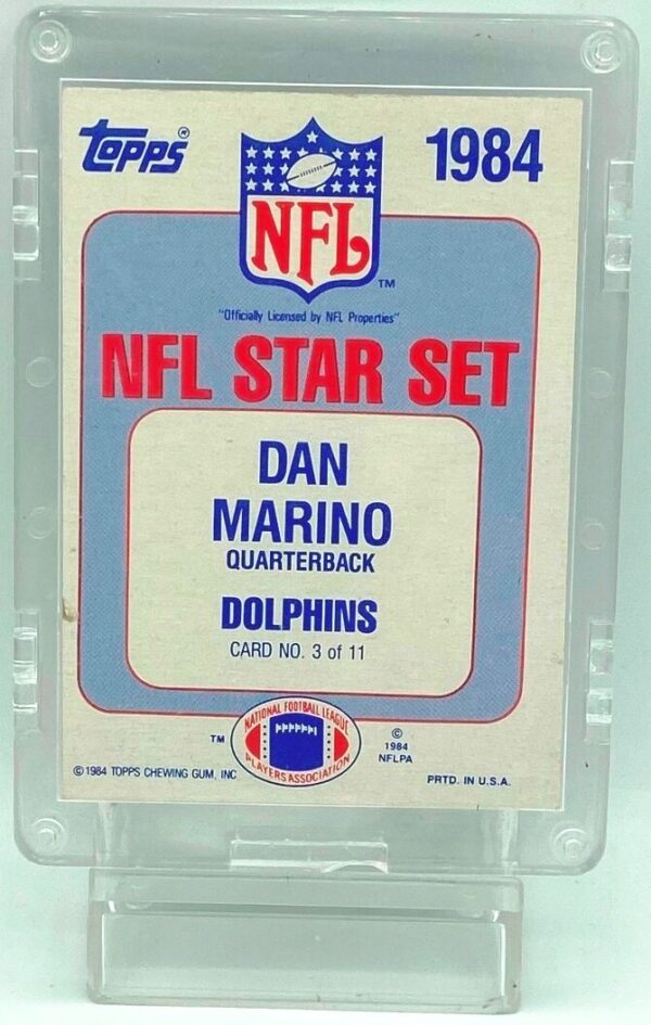 1984 Topps Star Set Dan Marino #3-11 (2)