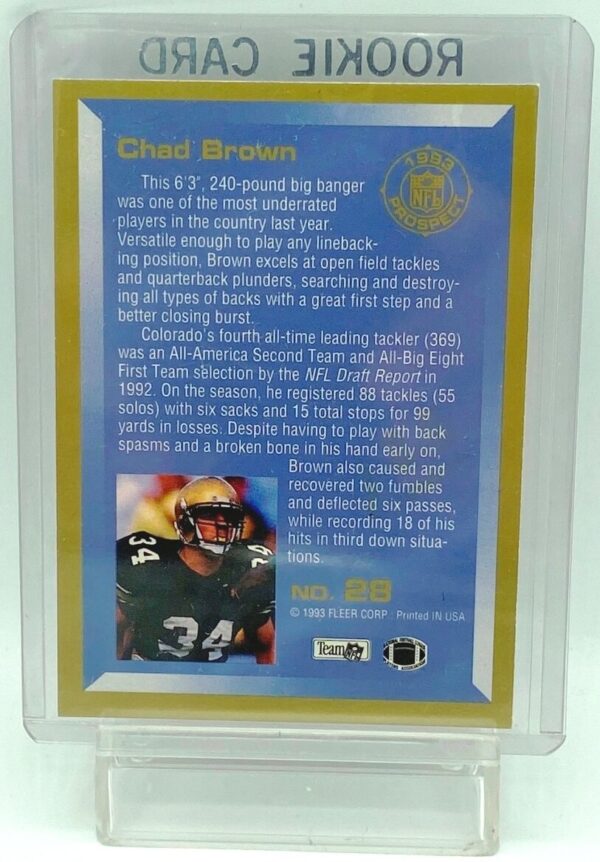 1993 Fleer Chad Brown RC #28 (2)