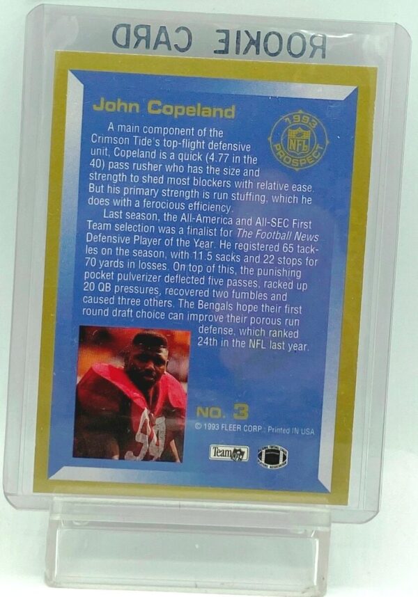 1993 Fleer John Copeland RC #3 (2)