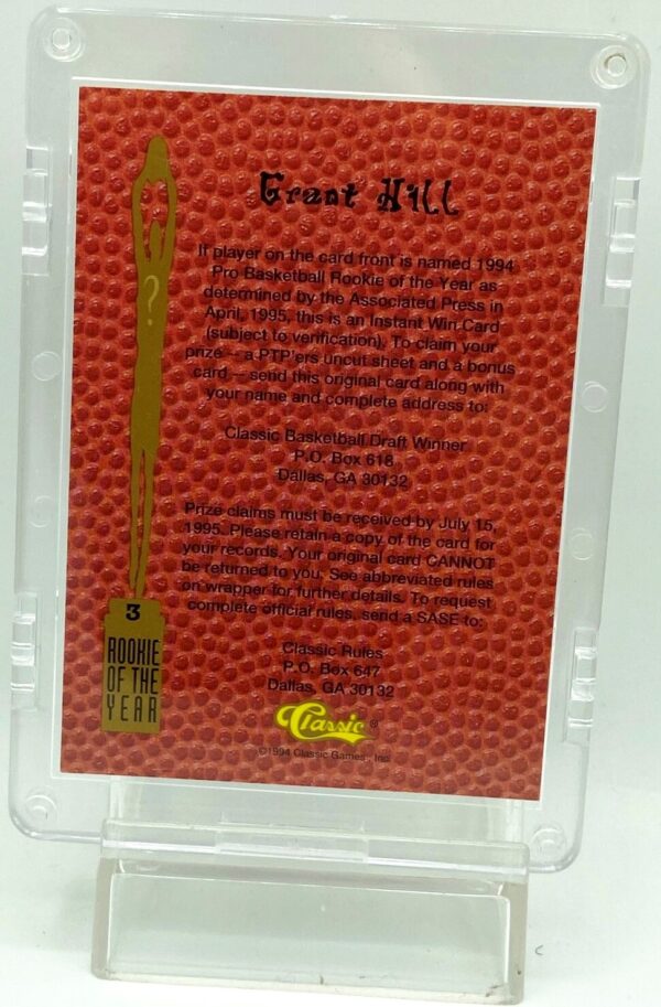 1994 Classic Rookie Of Year Grant Hill 3 (2) 1994 Classic Rookie Of Year Grant Hill 3 (2)