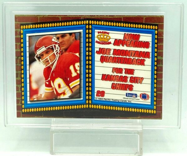 1994 Pacific Crown Joe Montana #20 (2)