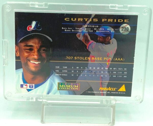 1994 Pinnacle Curtis Pride RC #230 (2)