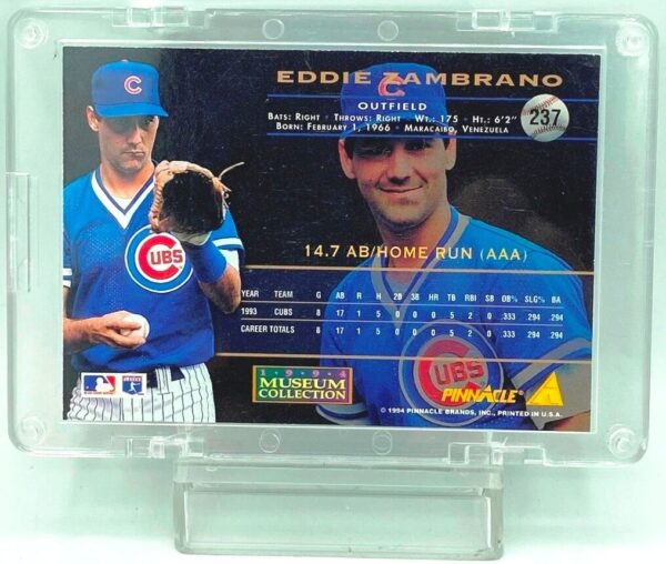 1994 Pinnacle Eddie Zambrano RC #237 (2)