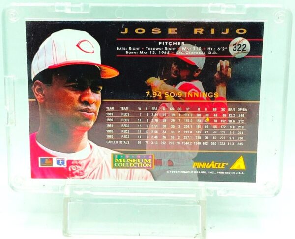 1994 Pinnacle Jose Rijo #322 (2)