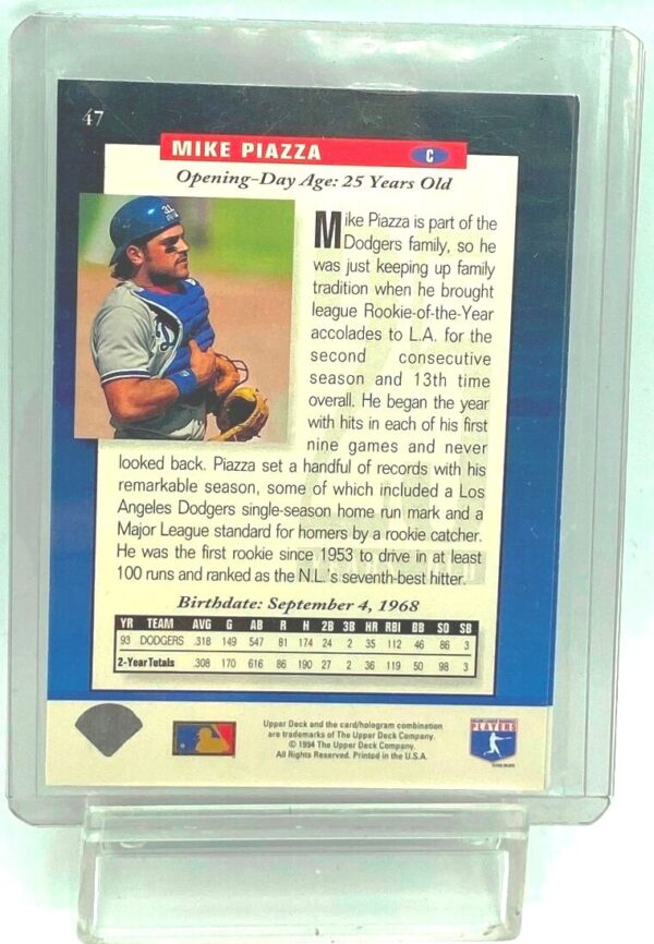 1994 UD FN Mike Piazza #47 (2)