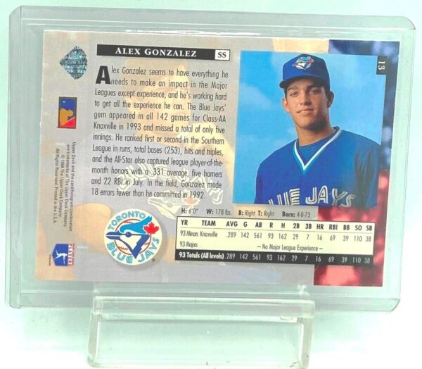 1994 UD SR Alex Gonzalez RC #13 (2)