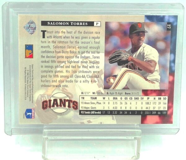 1994 UD SR Salomon Torres RC #27 (2)
