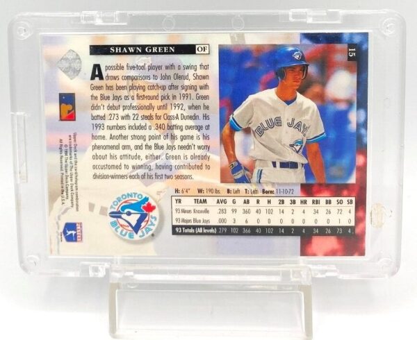 1994 UD SR Shawn Green RC #15 (5)