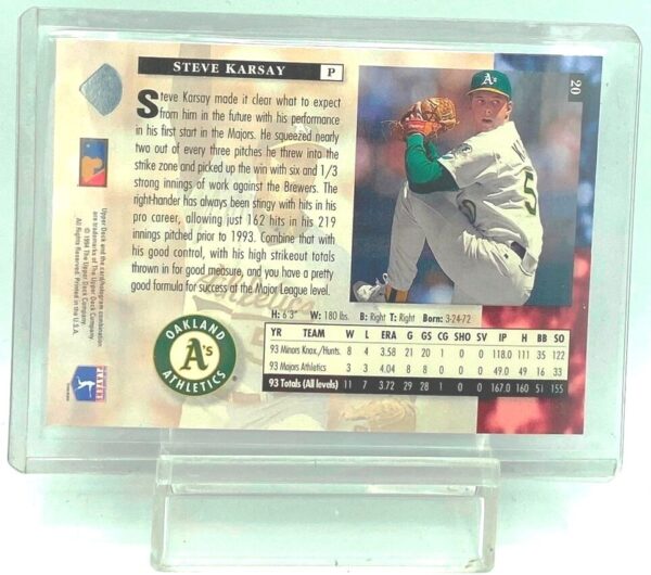 1994 UD SR Steve Karsay RC #20 (2)