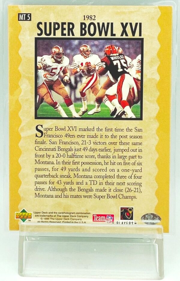 1995 Collector's Choice Joe Montana #MT5 (2)