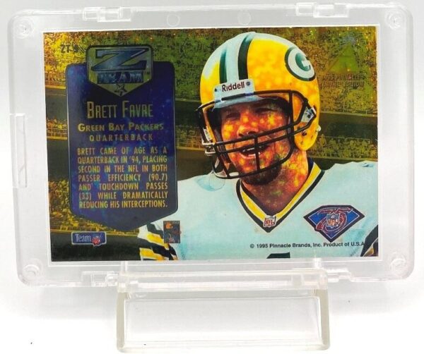 1995 Pinnacle Z Team Brett Favre ZT-9 (5) 1995 Pinnacle Z Team Brett Favre ZT-9 (5)