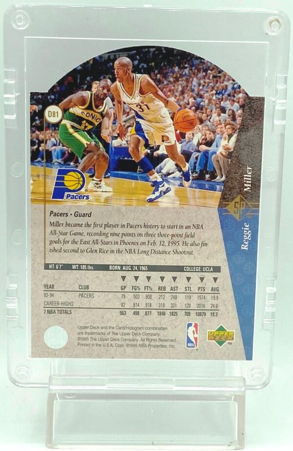 1995 SP Diecut Reggie Miller D81 (2)