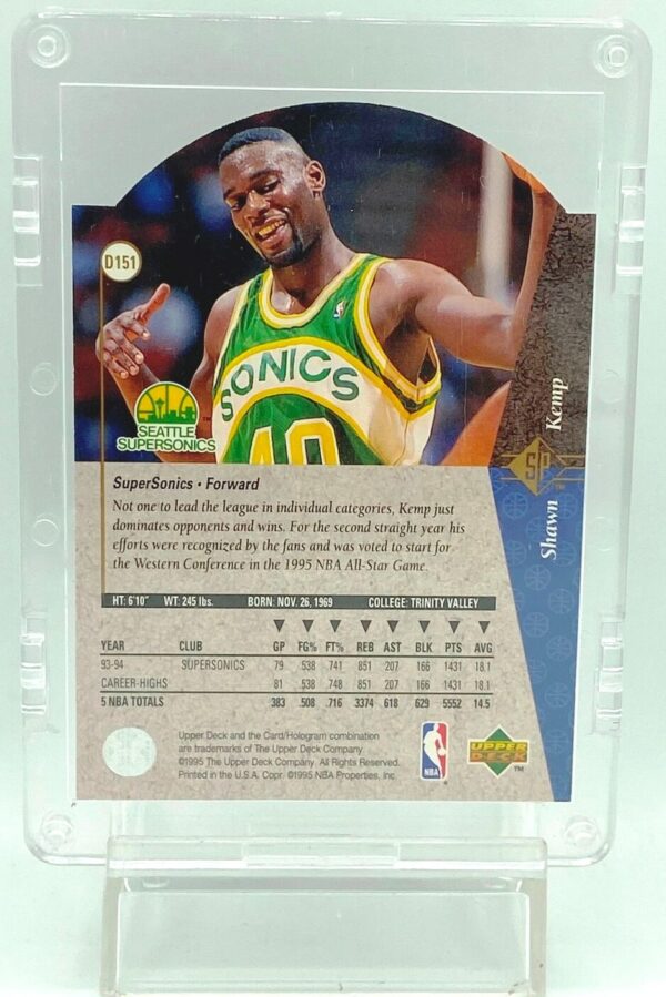 1995 SP Diecut Shawn Kemp D151 (2)